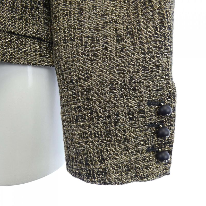 Christian DIOR CD Button 421v54a5450 Collarless Jacket