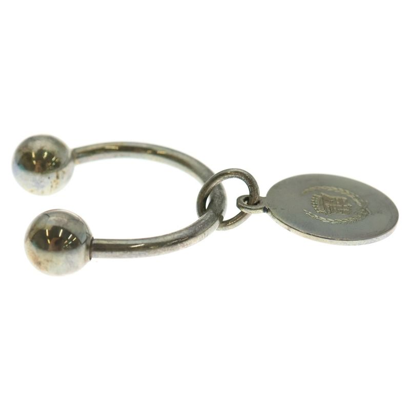 Tiffany & Co Return To Round Plate Key Ring Key Holder Silver