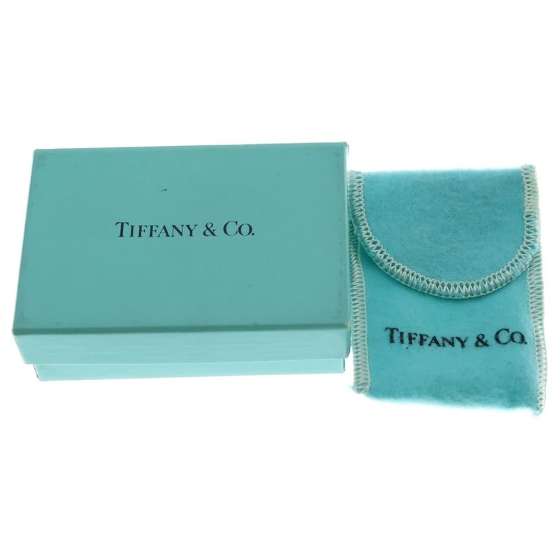 Tiffany & Co Return To Round Plate Key Ring Key Holder Silver