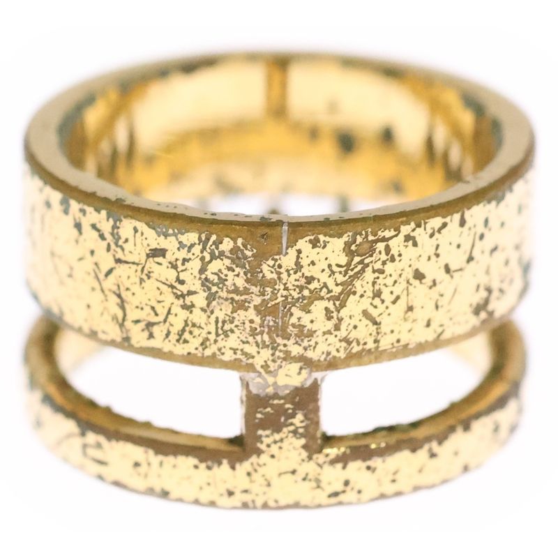 Fendi Monster Design Ring Gold