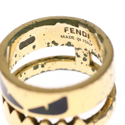 Fendi Monster Design Ring Gold