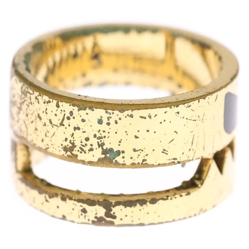 Fendi Monster Design Ring Gold