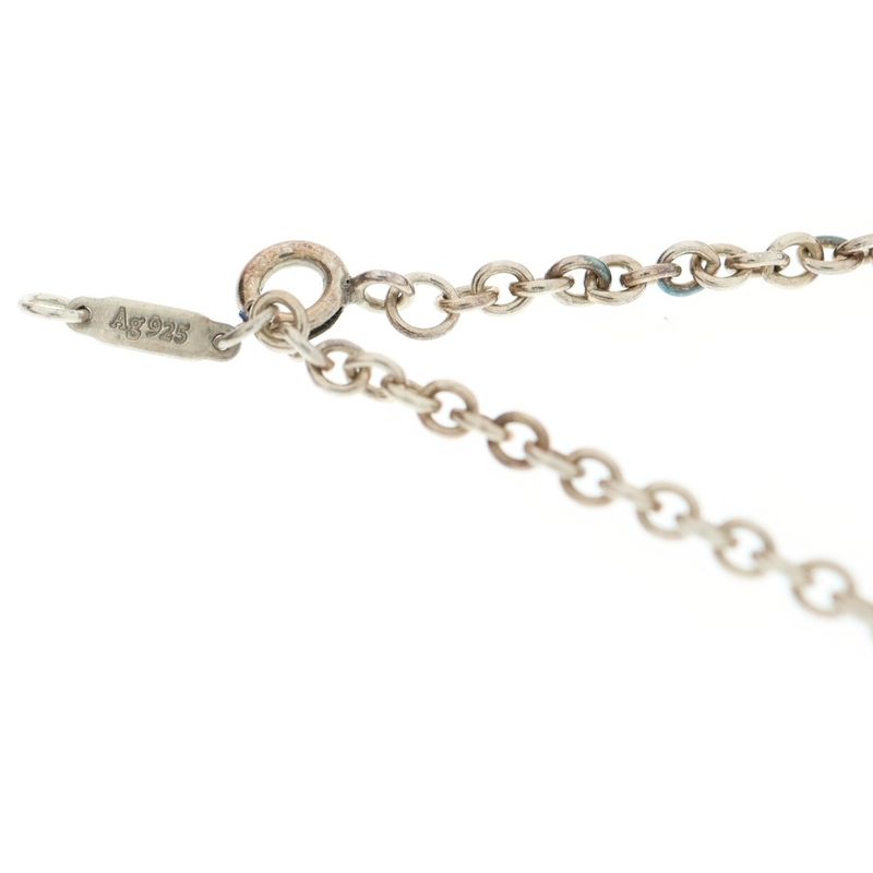 Tiffany & Co Logo Plate Necklace Chain In Silver