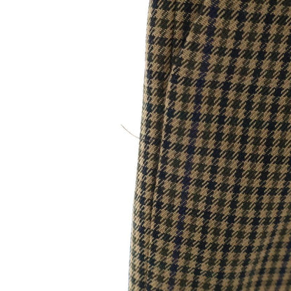 Celine Check Wool Bootcut Long Pants Brown 2p613871h