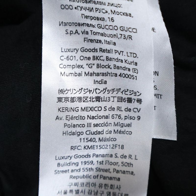 Gucci 24AW Crystal Logo Embroidery Cotton Jersey Crew Neck Short Sleeve T-shirt