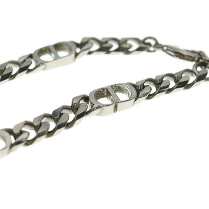 Christian Dior CD Icon Chain CD Logo Chain Link Necklace Silver N1574hommt