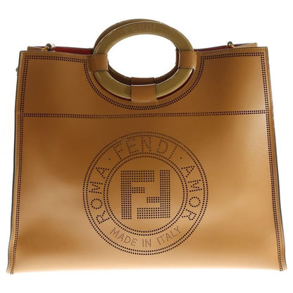 Fendi Runaway Shopper 8bh360 Runaway Shopper Perforated Leather 2way Tote