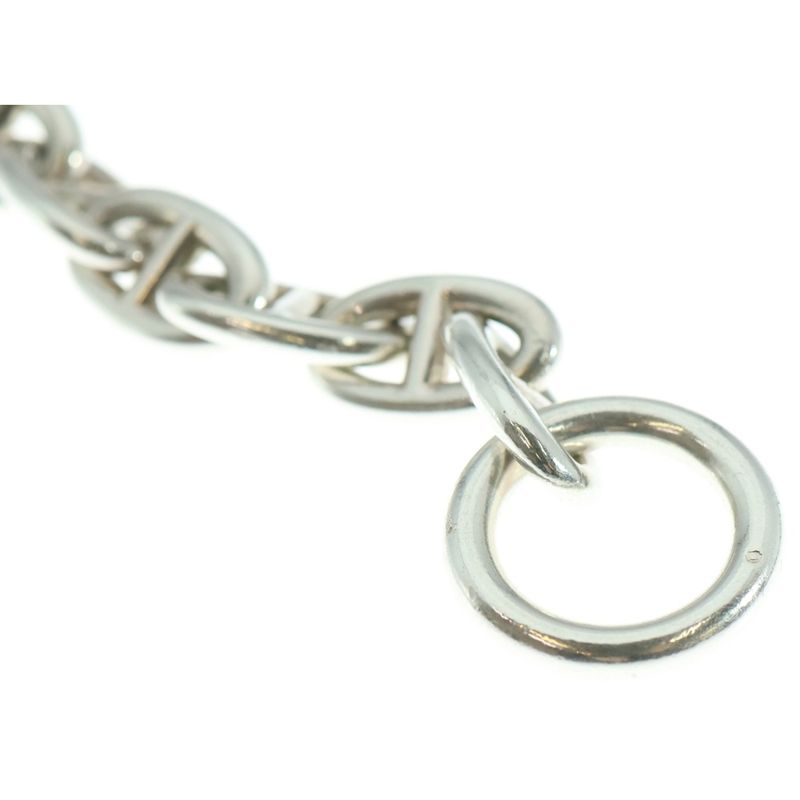 Hermes Chaine D'ancre TGM Chaine D'ancre 12-piece Chain Bracelet Silver