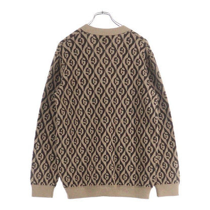 Gucci GG Rambus GG Rambus Wool Knit Cardigan Brown/beige 595511 Xka0y