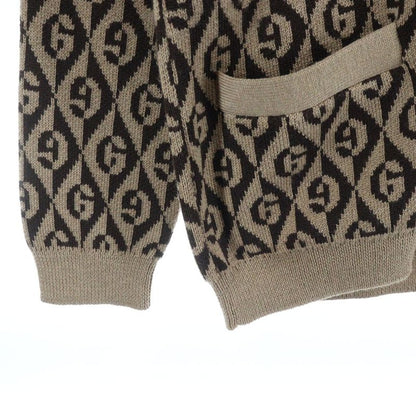 Gucci GG Rambus GG Rambus Wool Knit Cardigan Brown/beige 595511 Xka0y