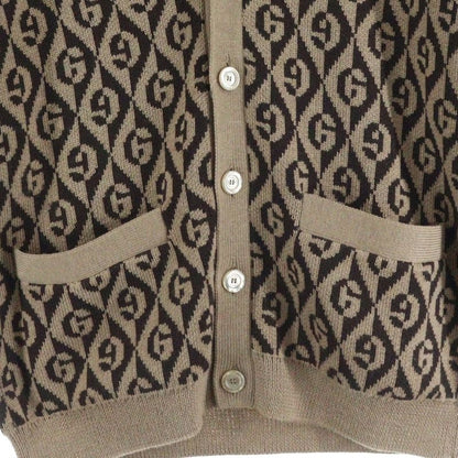Gucci GG Rambus GG Rambus Wool Knit Cardigan Brown/beige 595511 Xka0y