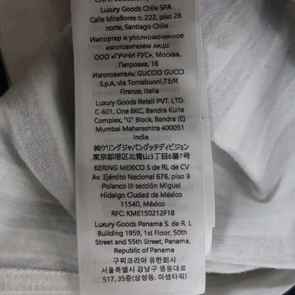 Gucci Logo-printed Striped Crew-neck Short-sleeved T-shirt Cut And Sewn