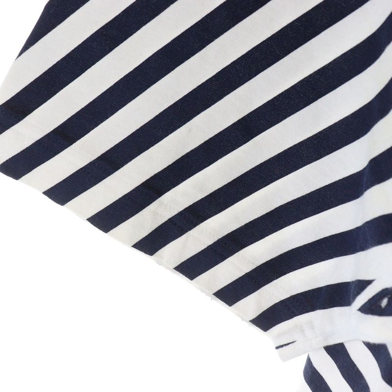 Gucci Logo-printed Striped Crew-neck Short-sleeved T-shirt Cut And Sewn