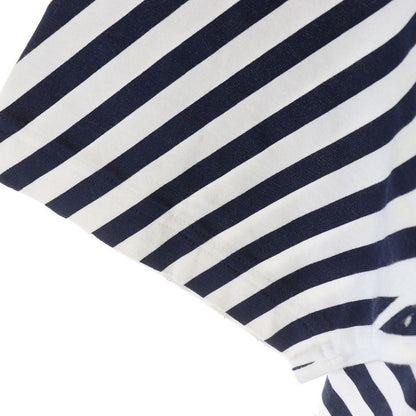 Gucci Logo-printed Striped Crew-neck Short-sleeved T-shirt Cut And Sewn