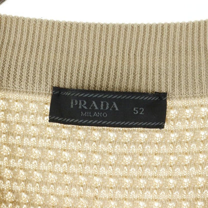 Prada 23SS Waffle Cut And Sewn Waffle With Logo Embroidered Pockets Brown Umb758