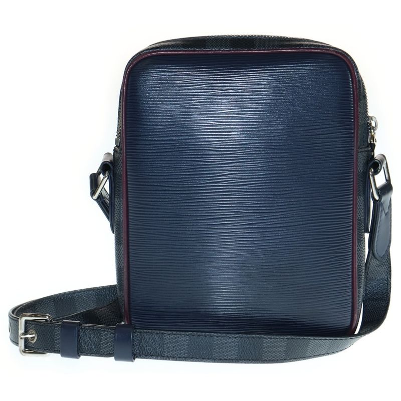 Louis Vuitton Epi Damier Graphite Danube Slim Shoulder Bag Multicolor Pvc×leathe
