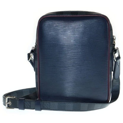 Louis Vuitton Epi Damier Graphite Danube Slim Shoulder Bag Multicolor Pvc×leathe