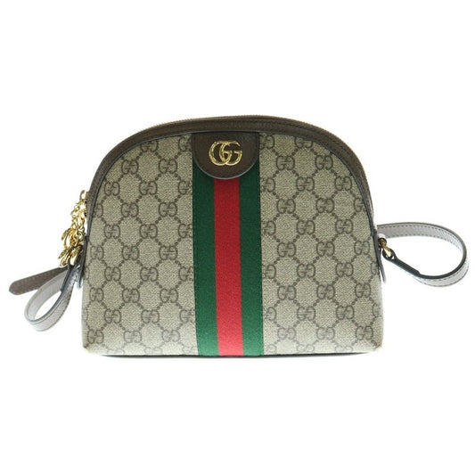 Gucci GG Canvas Ophidia Shoulder Bag Small Brown PVC 499621