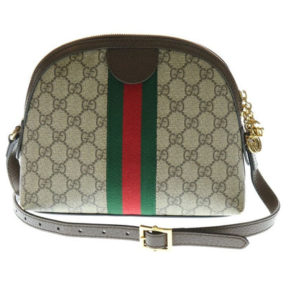 Gucci GG Canvas Ophidia Shoulder Bag Small Brown PVC 499621