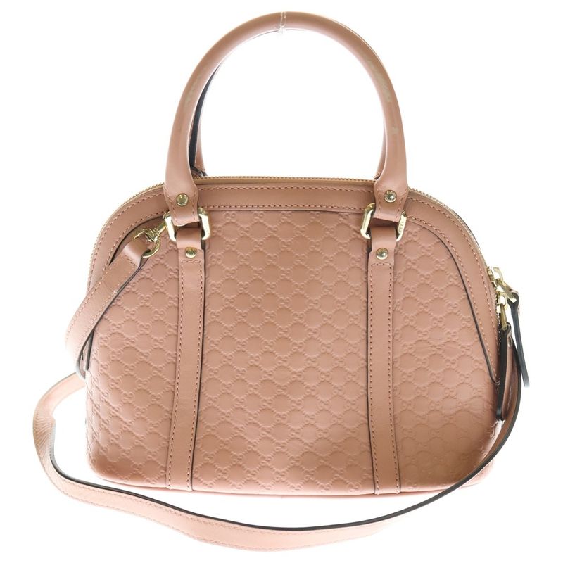 Gucci Micro Guccissima Leather 2WAY Hand Shoulder Bag Gold Hardware Pink 449654
