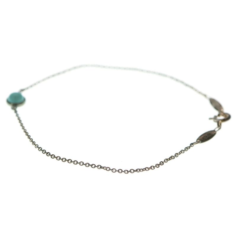 Tiffany & Co By-the-yard Turquoise Bracelet Chain Silver Ag925