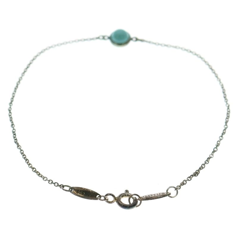 Tiffany & Co By-the-yard Turquoise Bracelet Chain Silver Ag925