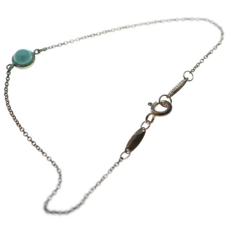 Tiffany & Co By-the-yard Turquoise Bracelet Chain Silver Ag925