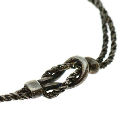 Tiffany & Co Double Rope Bracelet Twisted Chain Silver Sv925