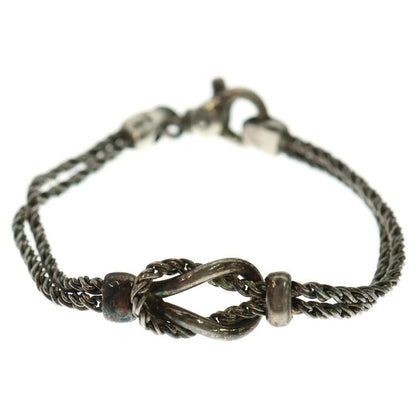 Tiffany & Co Double Rope Bracelet Twisted Chain Silver Sv925