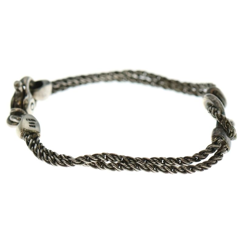 Tiffany & Co Double Rope Bracelet Twisted Chain Silver Sv925
