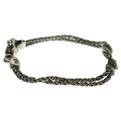 Tiffany & Co Double Rope Bracelet Twisted Chain Silver Sv925
