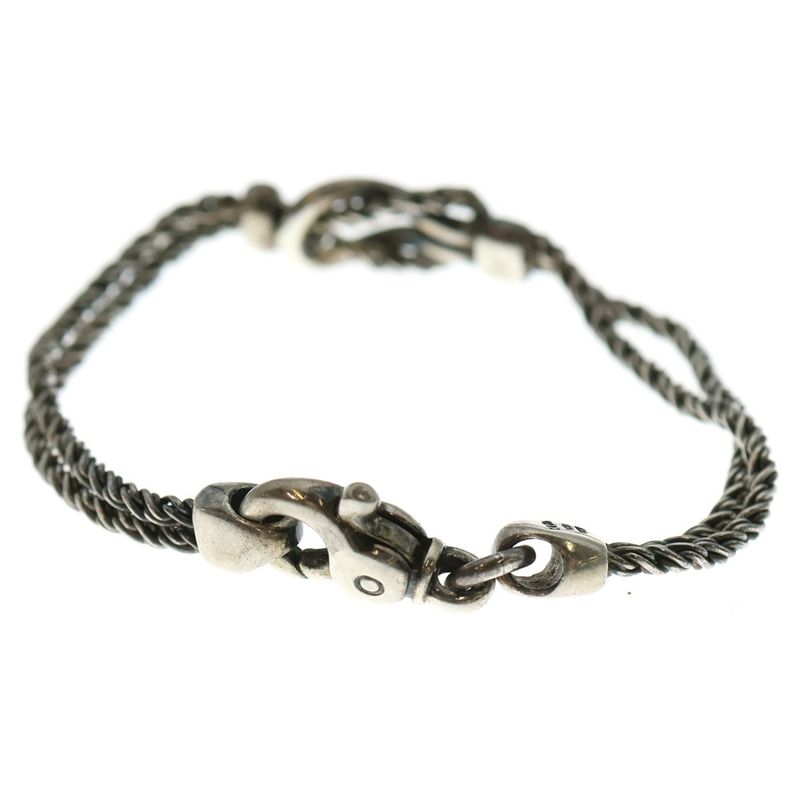 Tiffany & Co Double Rope Bracelet Twisted Chain Silver Sv925