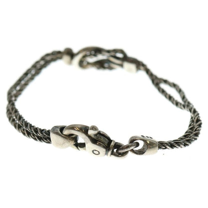 Tiffany & Co Double Rope Bracelet Twisted Chain Silver Sv925