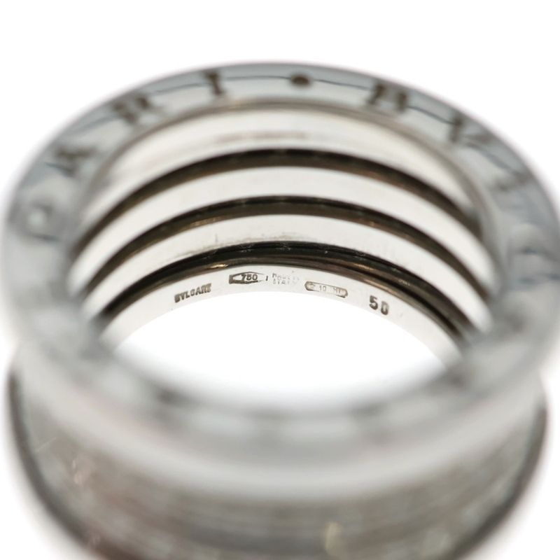 Bvlgari B-zero 1 Bee Zero One Diamond 4-band Ring White Gold