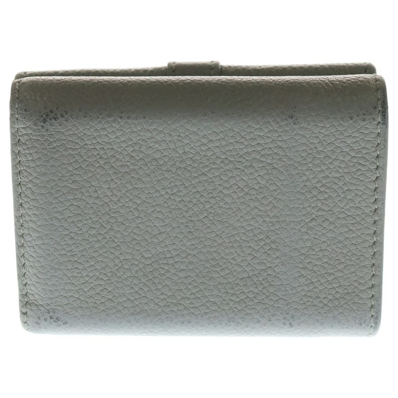 Saint Laurent Paris Compact Wallet Trifold Wallet Coin Case Glazed Leather Gold