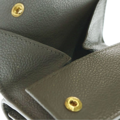 Saint Laurent Paris Compact Wallet Trifold Wallet Coin Case Glazed Leather Gold