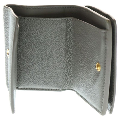 Saint Laurent Paris Compact Wallet Trifold Wallet Coin Case Glazed Leather Gold