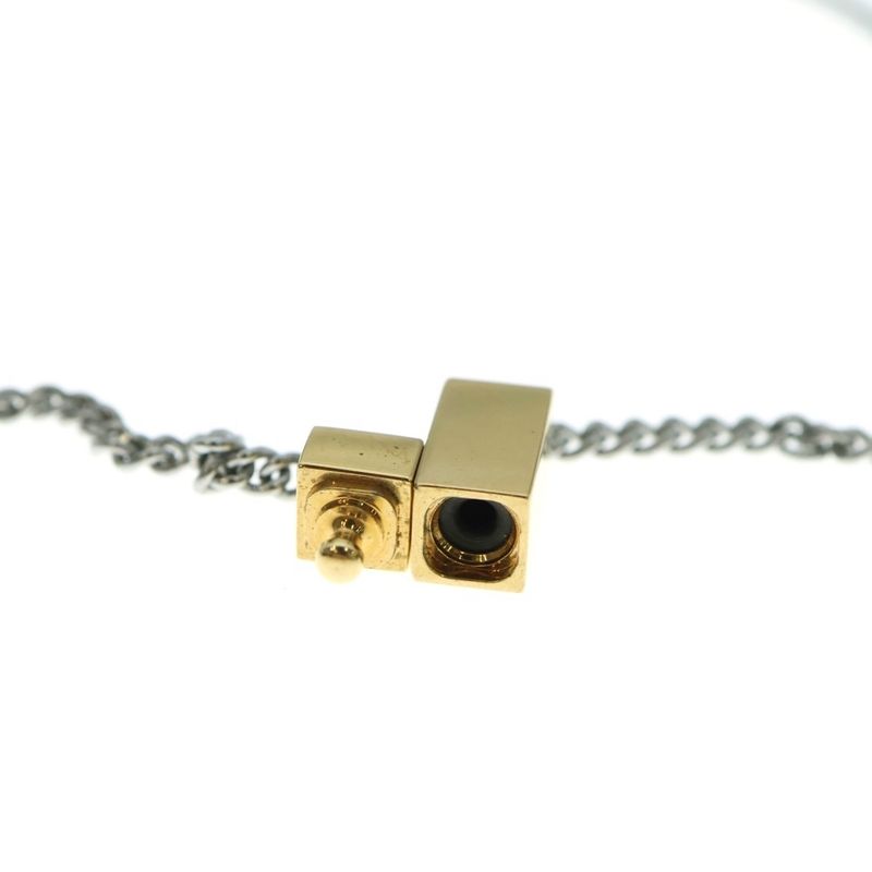 Fendi FF Logo Chain Necklace Silver/gold