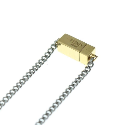Fendi FF Logo Chain Necklace Silver/gold