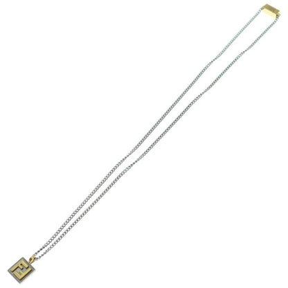 Fendi FF Logo Chain Necklace Silver/gold