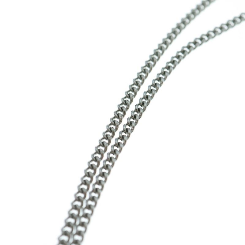 Fendi FF Logo Chain Necklace Silver/gold
