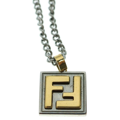 Fendi FF Logo Chain Necklace Silver/gold