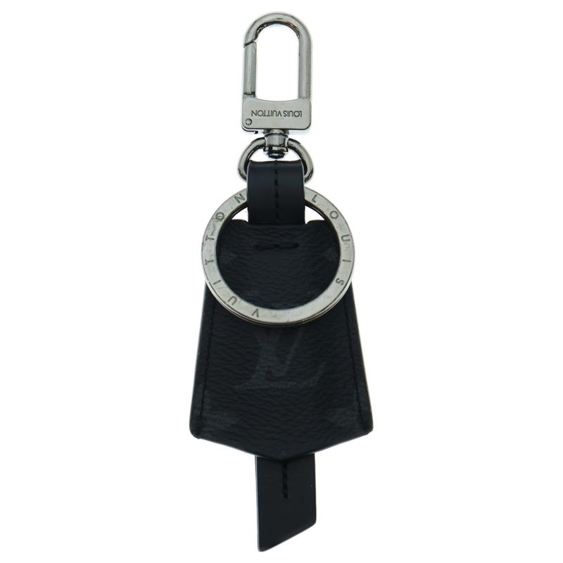 Louis Vuitton Monogram Eclipse Porte Cles Cloche Cles Key Holder Black M63620