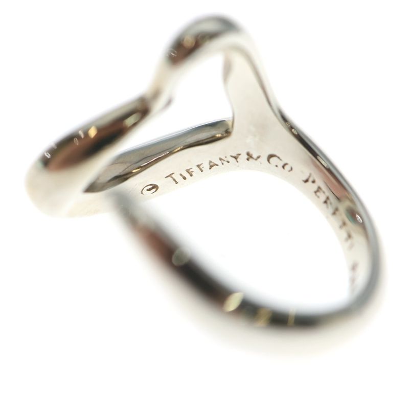 Tiffany & Co (tiffany & Co) Open Heart Ring Silver Ag925