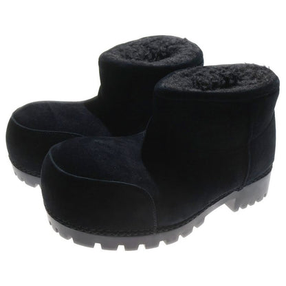 Balenciaga Alaska Fur Bootie Alaska Fur Bootie Short Boots Black