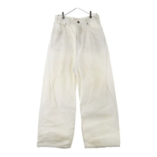 Balenciaga Baggy Pants In Dirty White Used Button Fly Baggy Pants Wide Leg