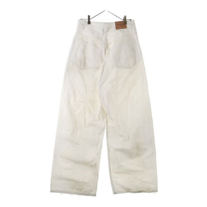 Balenciaga Baggy Pants In Dirty White Used Button Fly Baggy Pants Wide Leg
