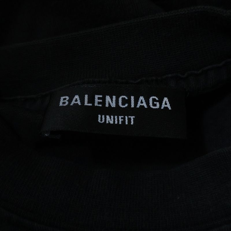Balenciaga Strike 1917 Oversized T-shirt Logo Print Oversized Short Sleeve