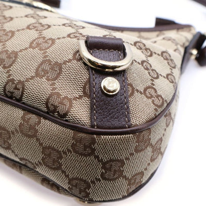 Gucci GG Canvas Abby Handbag One Shoulder Bag Beige Canvas And Leather 130738