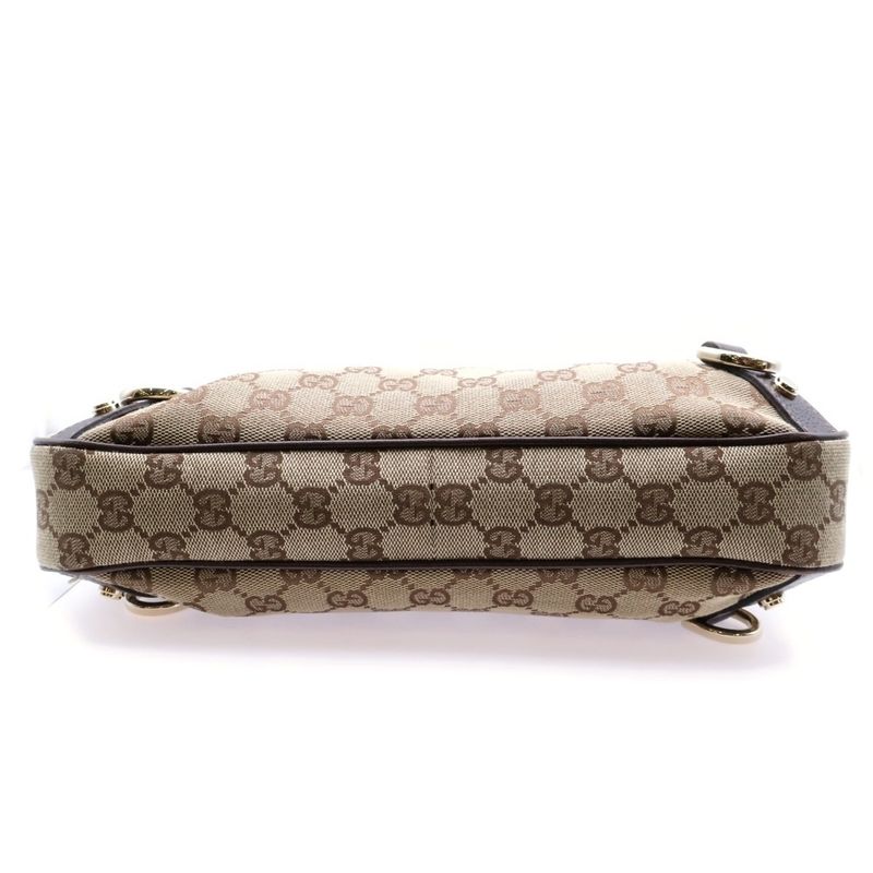 Gucci GG Canvas Abby Handbag One Shoulder Bag Beige Canvas And Leather 130738